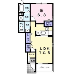 常盤平駅 徒歩8分 1階の物件間取画像